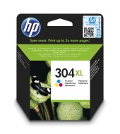 Inkoustová náplň HP 304XL tříbarevná (N9K07AE)