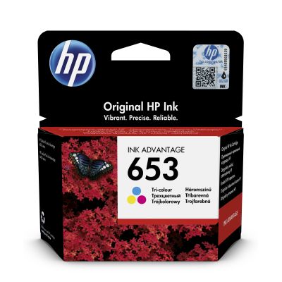 Inkoustová náplň HP 653 tříbarevná (3YM74AE)