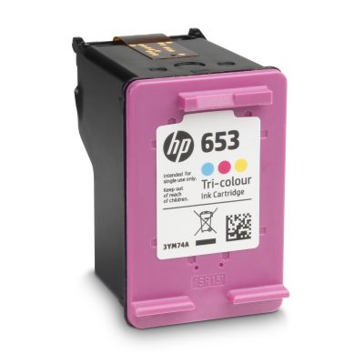 Inkoustová náplň HP 653 tříbarevná (3YM74AE)
