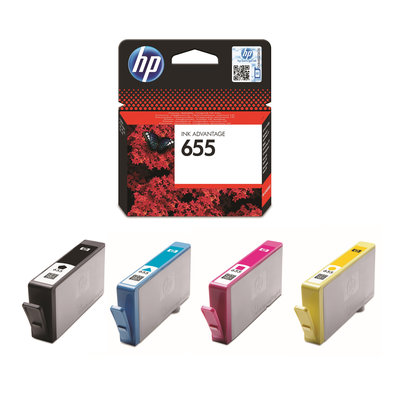 Sada inkoustových kazet HP 655 pro snadné objednání (HP-655)