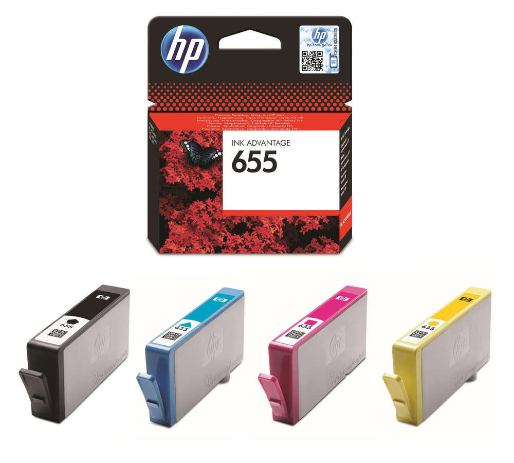 Sada inkoustových kazet HP 655 pro snadné objednání (HP-655)