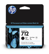 Inkoustová náplň HP 712 černá - 38 ml (3ED70A)