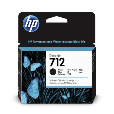 Inkoustová náplň HP 712 černá - 80 ml (3ED71A)