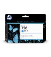 Inkoustová náplň HP 728 azurová (130 ml) (F9J67A)