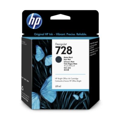 Inkoustová náplň HP 728 matná černá (69 ml) (F9J64A)