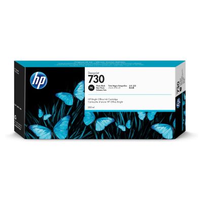 Inkoustová náplň HP 730 fotografická černá (300 ml) (P2V73A)