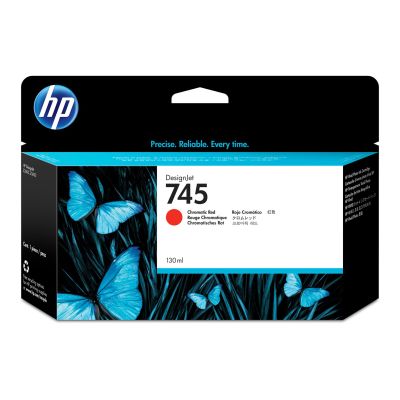 Inkoustová náplň HP 745 chromatická červená (130 ml) (F9K00A)