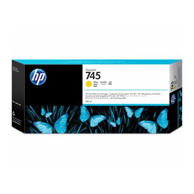 Inkoustová náplň HP 745 žlutá (300 ml) (F9K02A)