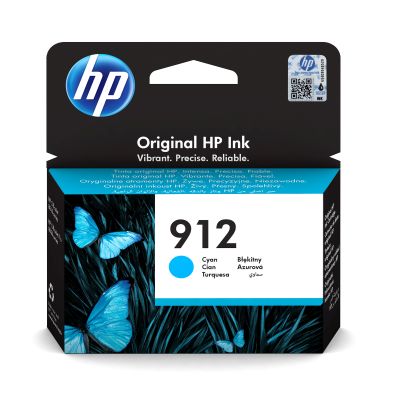 Inkoustová náplň HP 912 azurová (3YL77AE)