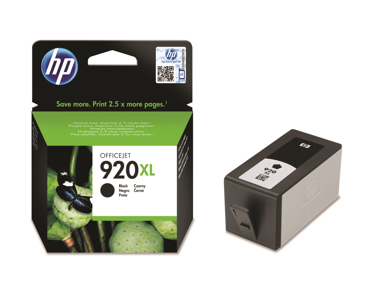 Inkoustová náplň HP 920XL černá (CD975AE)