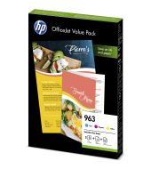 Sada inkoustových náplní HP 963 + 125 listů A4 (6JR42AE)