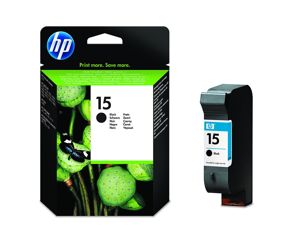 Inkoustová náplň HP 15 černá (25 ml) (C6615DE)