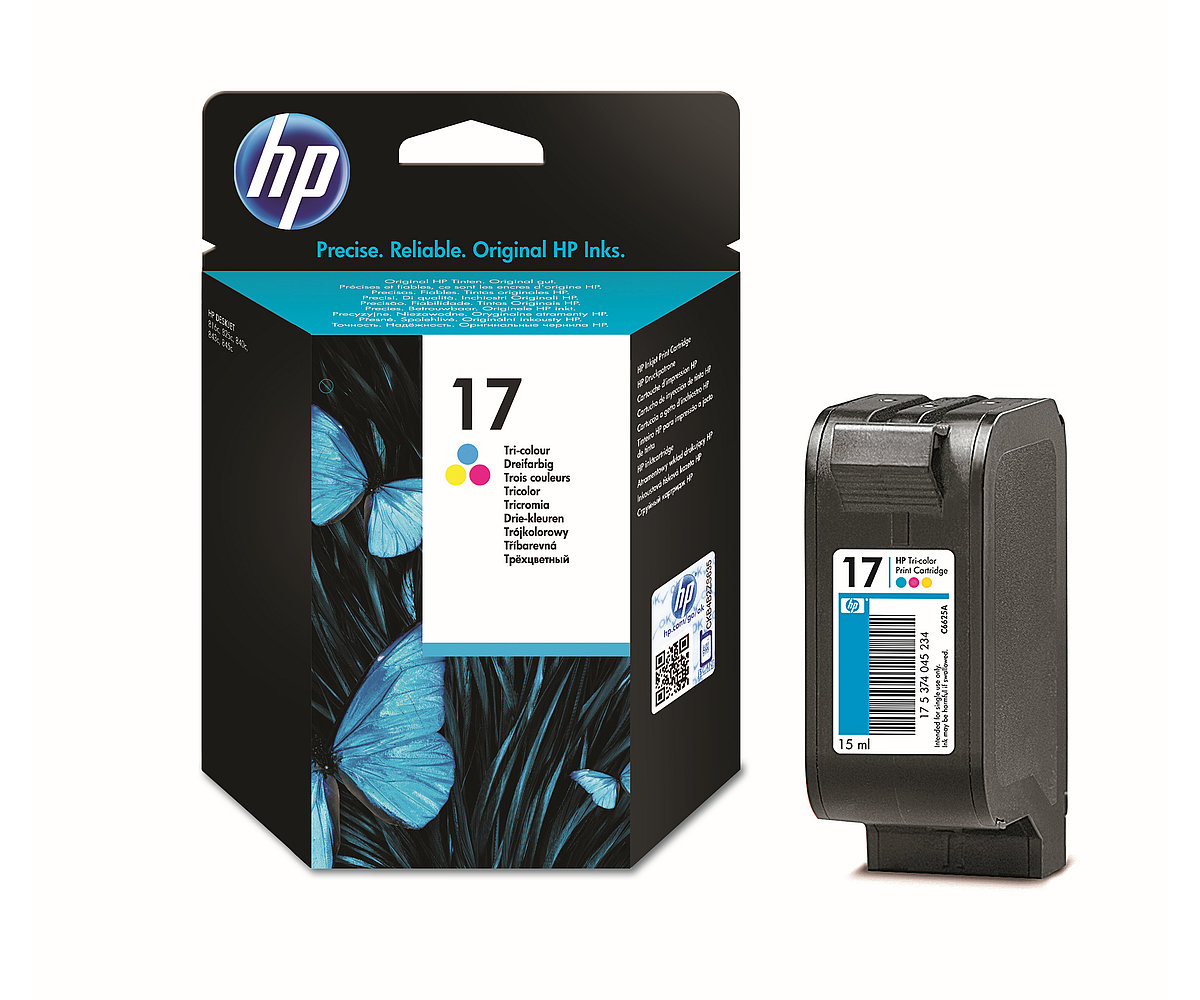 Inkoustová náplň HP 17 tříbarevná (C6625A)