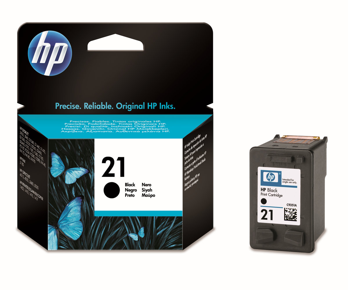 Inkoustová náplň HP 21 černá (C9351AE)