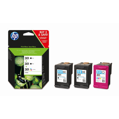 Inkoustová náplň HP 301 kombinované balení (E5Y87EE)