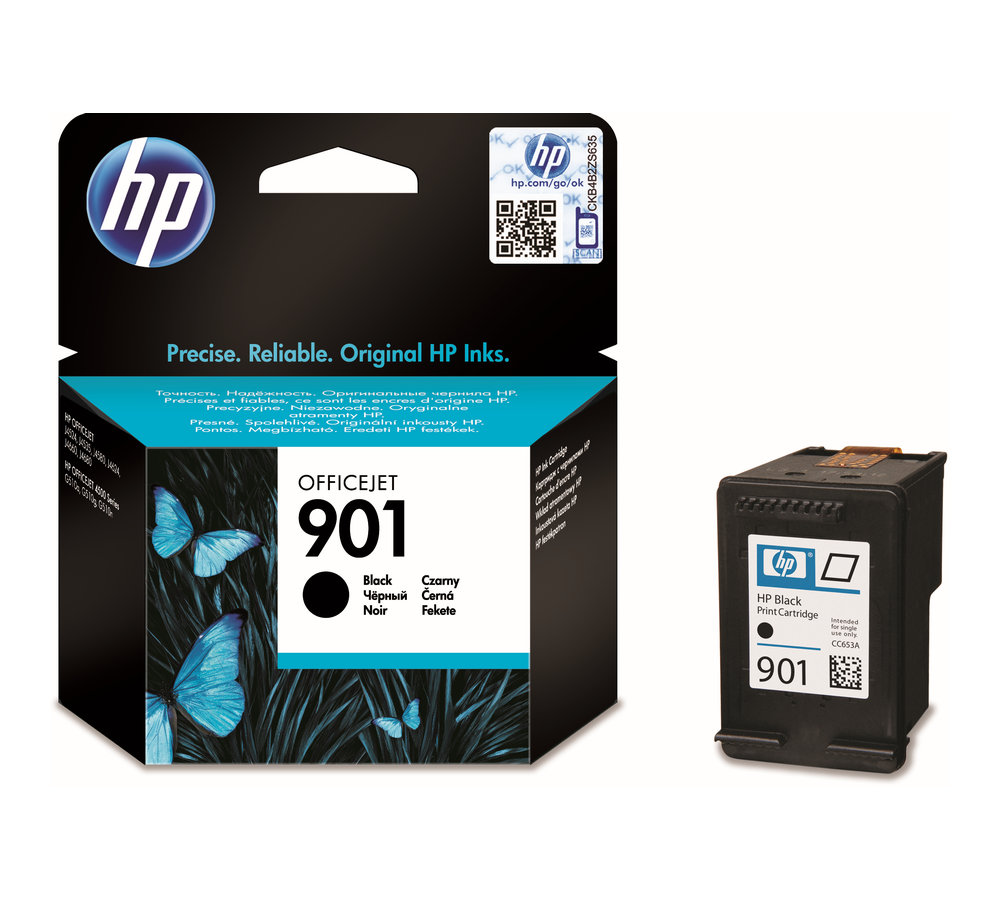 Inkoustová náplň HP 901 černá (CC653AE)