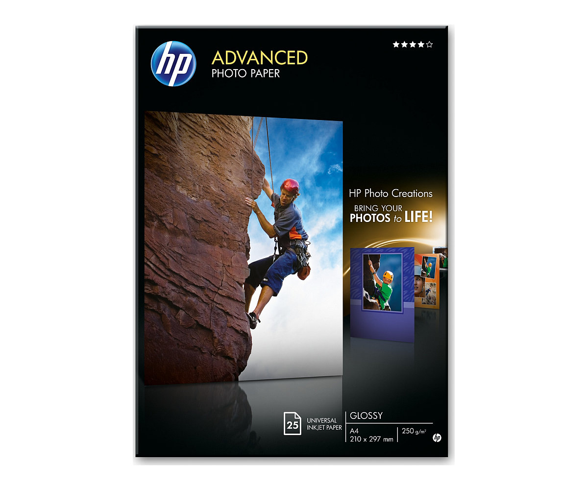 Fotopapír HP Advanced Photo - lesklý, 25 listů A4 (Q5456A)