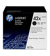 Toner HP 42X černý, dvojbalení (Q5942XD)