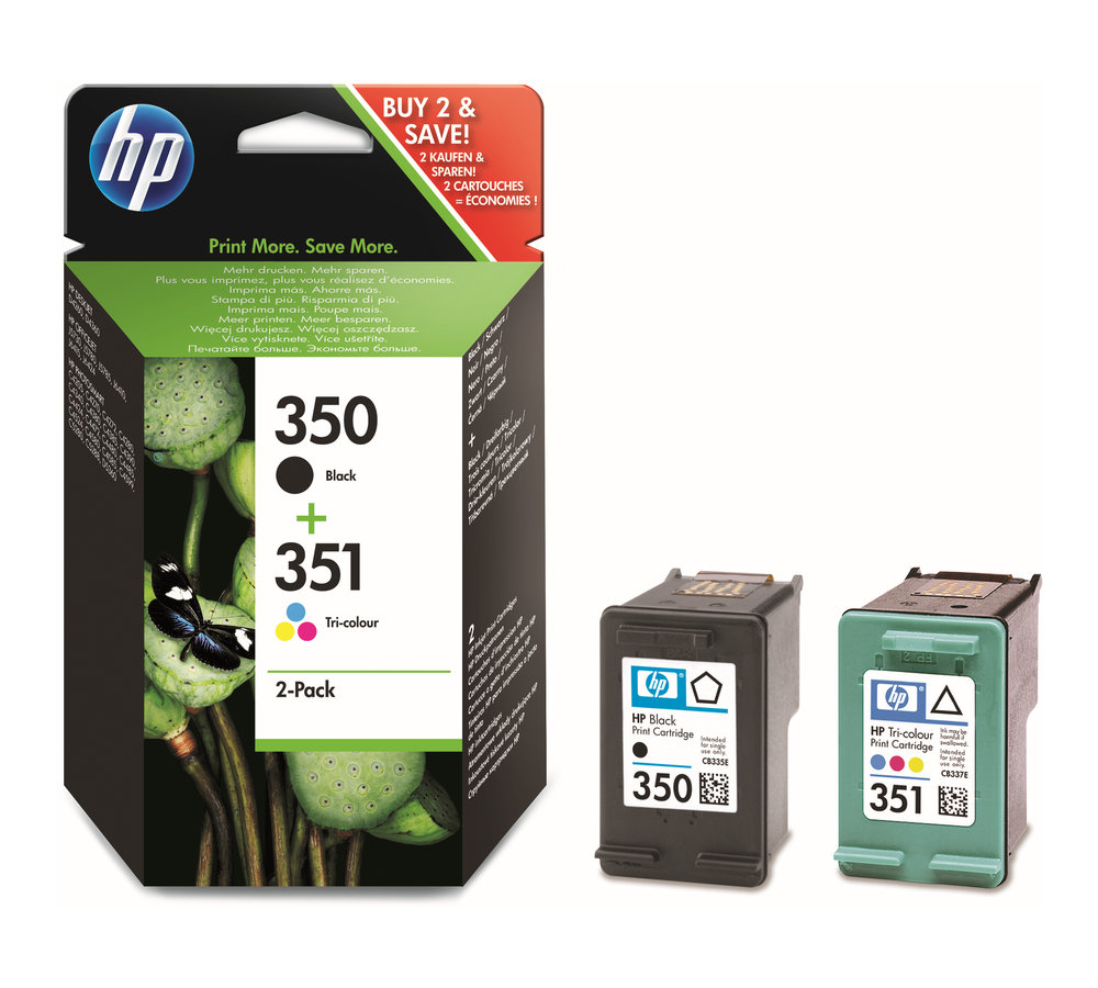 Sada inkoustových náplní HP 350/351 černá a tříbarevná (SD412EE)