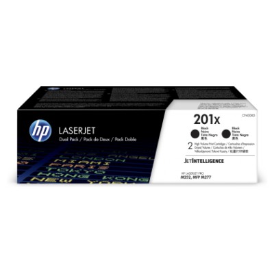 Toner HP 201X černý, dvojbalení (CF400XD)