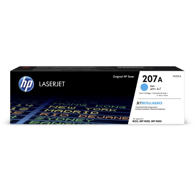 Toner do tiskárny HP 207A azurový (W2211A)