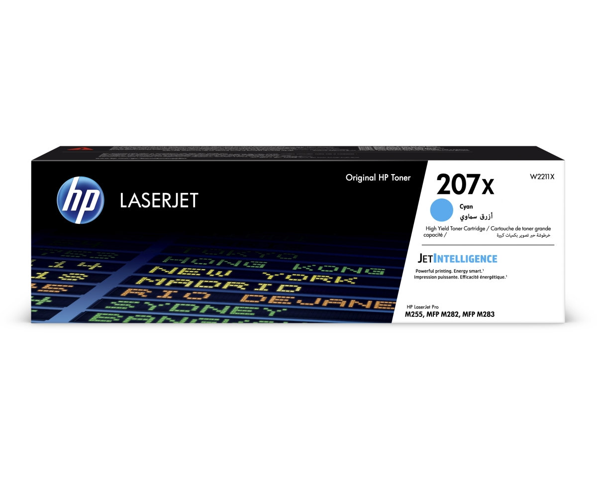 Toner do tiskárny HP 207X azurový (W2211X)