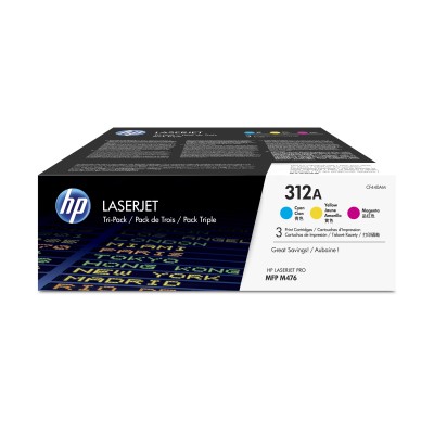 Toner HP 312A azurový, purpurový, žlutý (CF440AM)