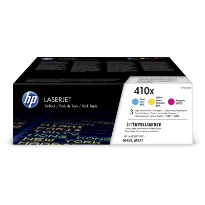 Toner do tiskárny HP 410X azurový, purpurový, žlutý (CF252XM)