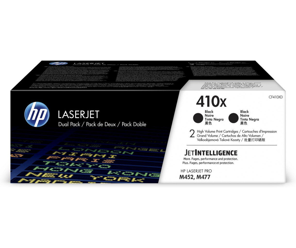 Toner HP 410X černý, dvojbalení (CF410XD)