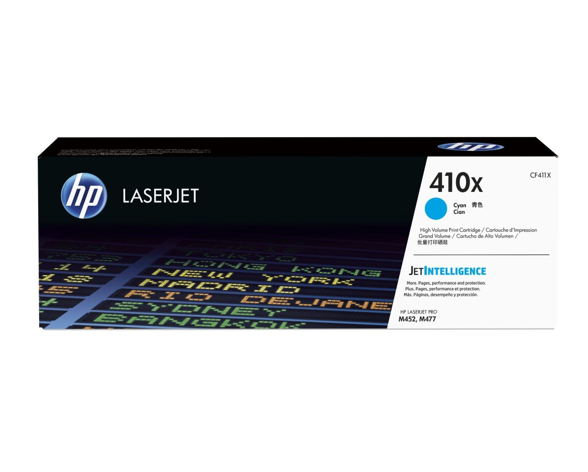 Toner HP 410X azurový (CF411X)