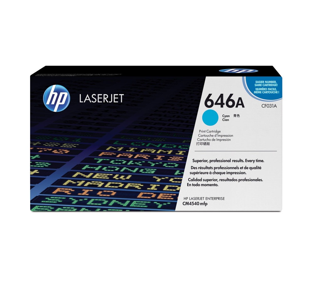 Toner do tiskárny HP 646A azurový (CF031A)