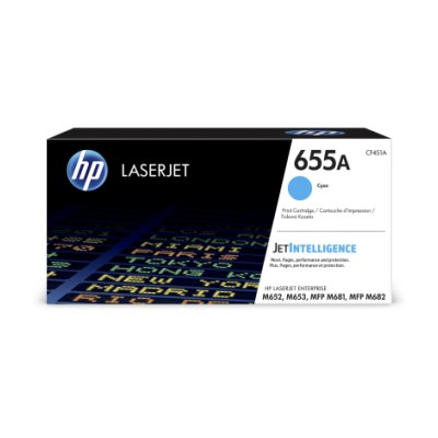 Toner HP 655A azurový (CF451A)