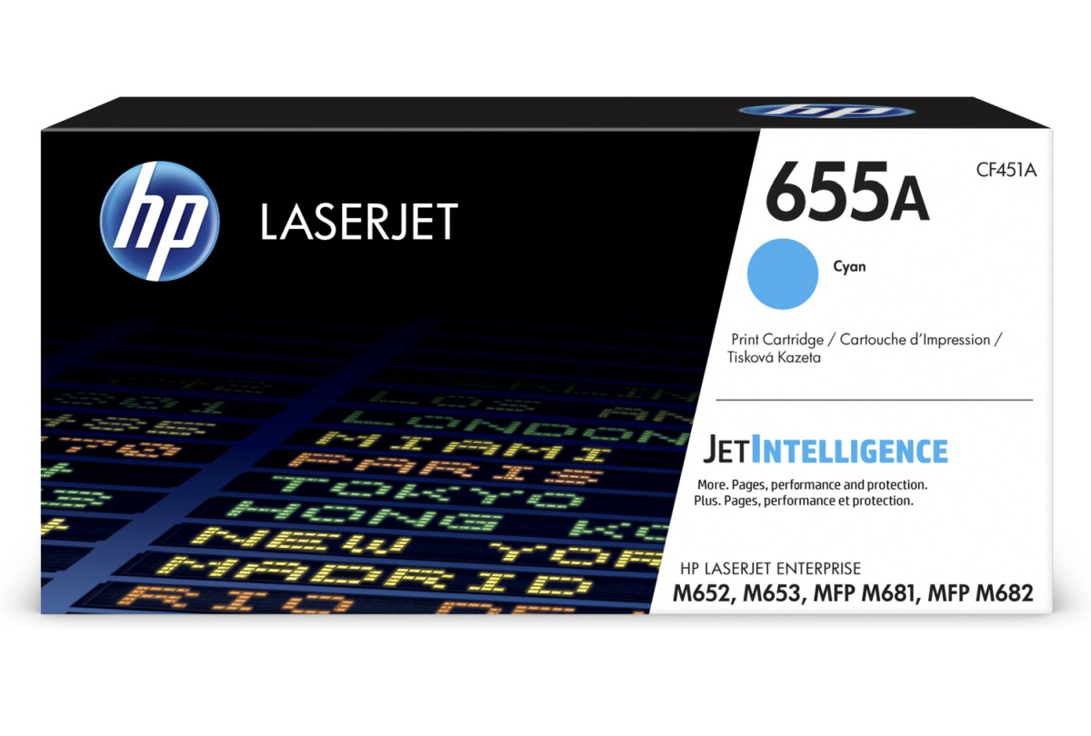 Toner do tiskárny HP 655A azurový (CF451A)