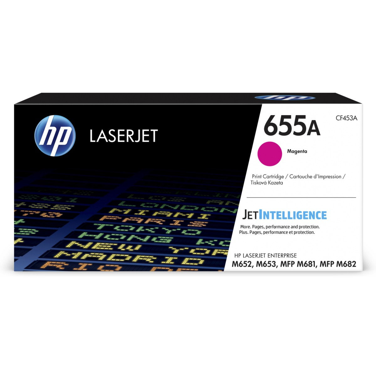 Toner do tiskárny HP 655A purpurový (CF453A)