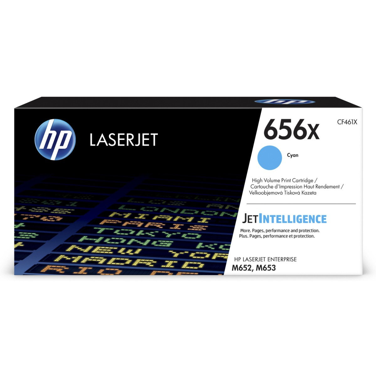 Toner HP 656X azurový (CF461X)