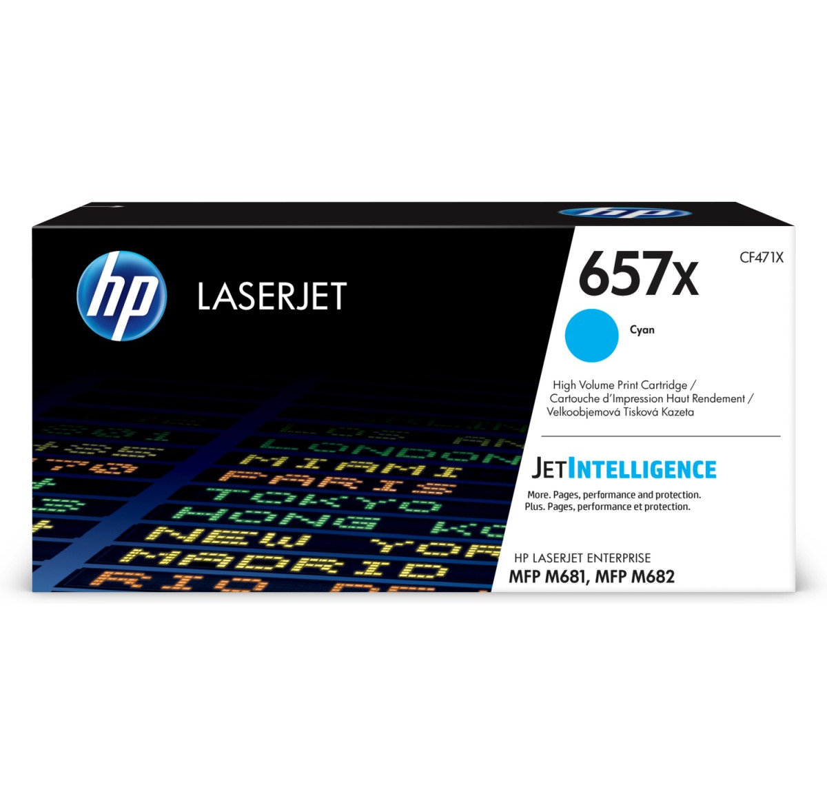 Toner HP 657X azurový (CF471X)