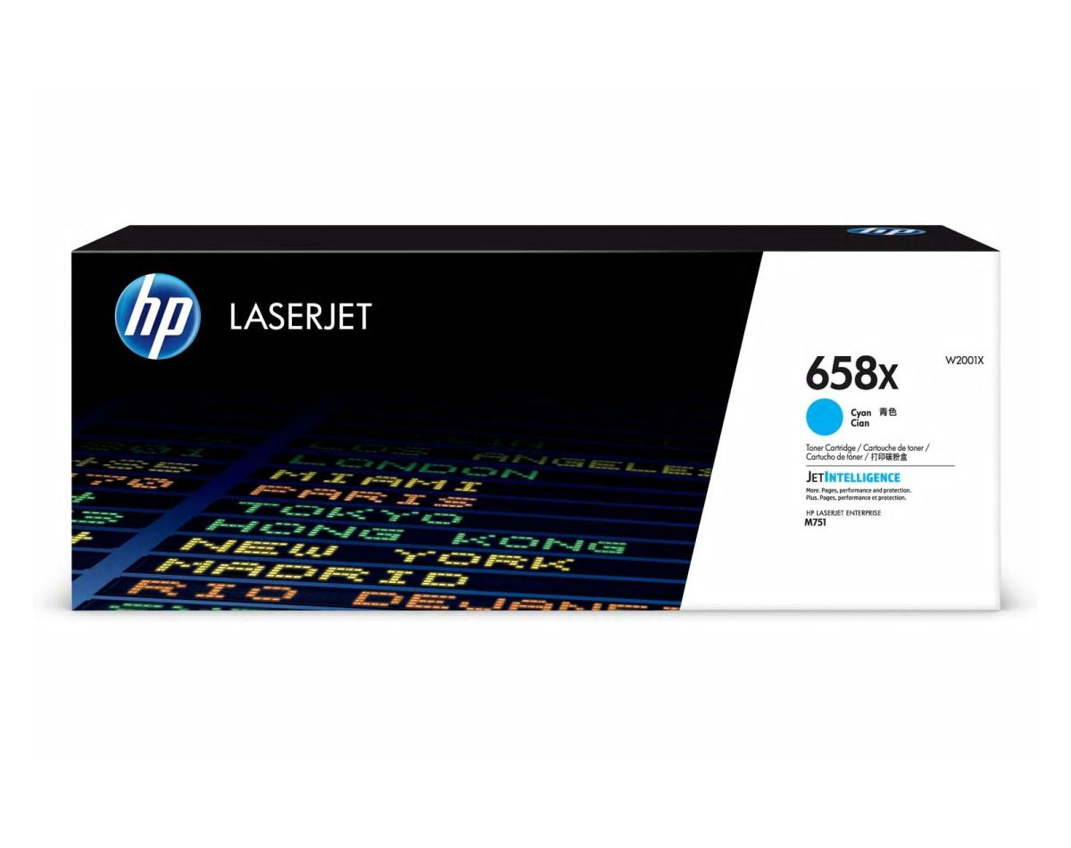 Toner HP 658X azurový (W2001X)