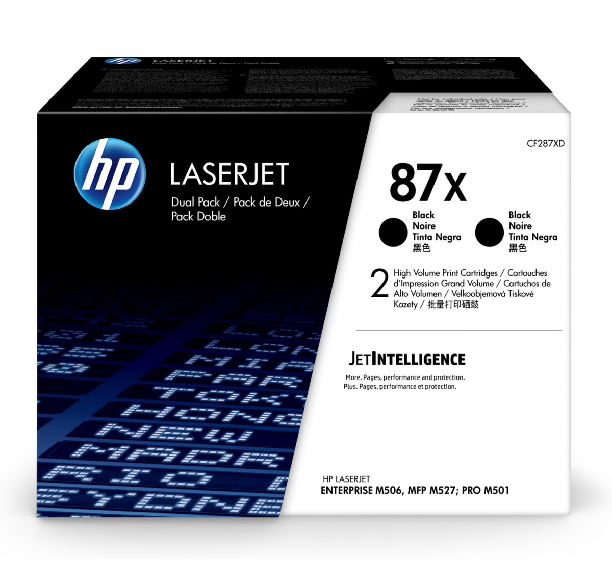 Toner HP 87X černý, dvojbalení (CF287XD)