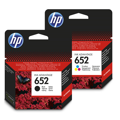Sada inkoustových kazet HP 652 pro snadné objednání (HP-652)