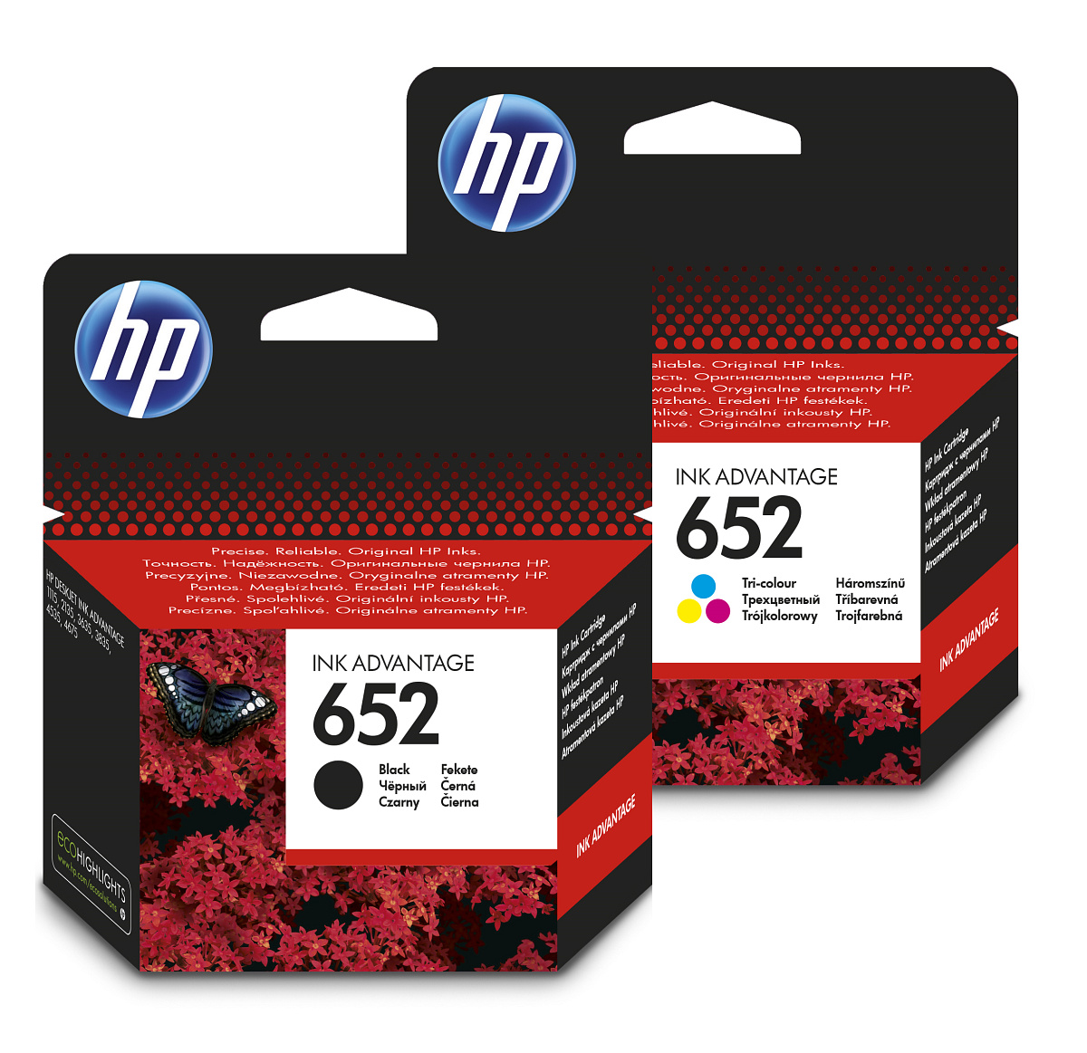 Sada inkoustových kazet HP 652 pro snadné objednání (HP-652)
