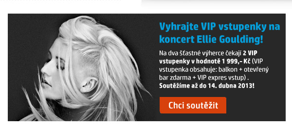 Soutěžte o VIP vstupenky na koncert Ellie Goulding!
