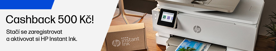 Cashback až 500 Kč k vybraným tiskárnám se službou Instant Ink
