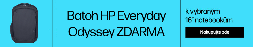 K vybraným 16" notebookům batoh HP Everyday Odyssey Gray ZDARMA