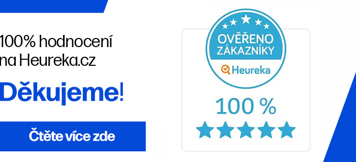 100% hodnocení na Heuréce - děkujeme!
