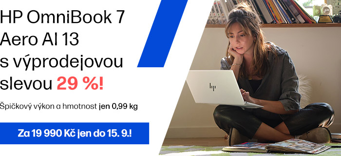 Tenký a lehký HP OmniBook 7 Aero AI 13 se slevou 29%!
