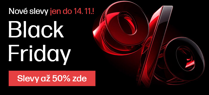 Black Friday - nové slevy až 50%!