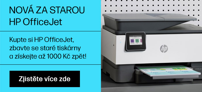 Až 1000 Kč zpět s HP OfficeJet