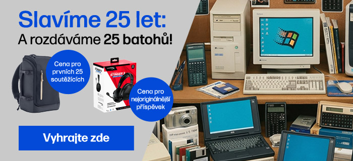 Slavíme 25 let a rozdáváme 25 batohů!