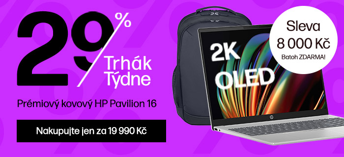 Trhák týdne: HP Pavilion 16 se slevou 8 000 Kč jen do 19. 6.