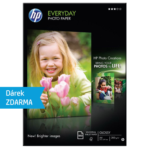 Fotopapír HP Everyday Photo - lesklý, 100 listů A4 